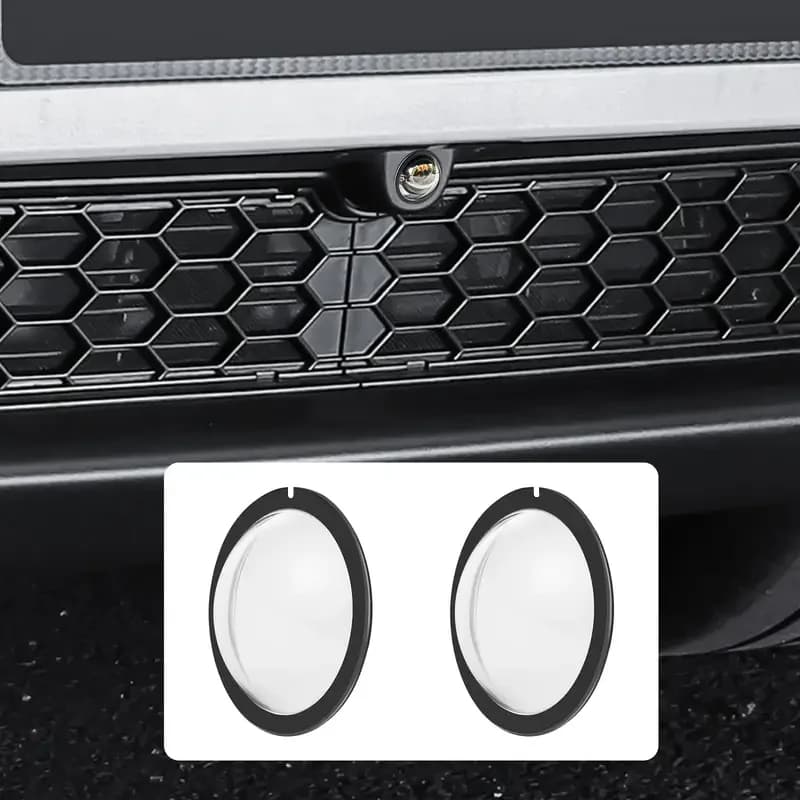 2PCS Paraurti Anteriore Obiettivo Della Fotocamera Pellicola Protettiva Per Tesla Cybertruck/Modello Y Juniper/Modello S/3 Accessori di Protezione Del Veicolo
