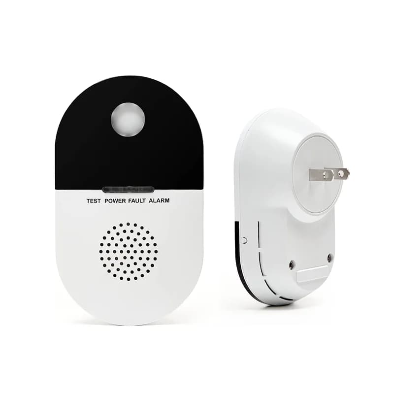 AC110-220V Plug In Monoxide Alarm Poisoning CO Gas Monitor Carbon Monoxide Detector For Home Travel RV Camper Trailer