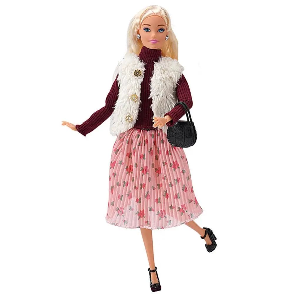 Vestiti Casual Carini, Abiti Fatti a Mano, Maglioni Invernali alla Moda, Gonne con Scarpe e Borse, Accessori Fai-da-Te per Bambole BJD da 1/6 (30 cm)
