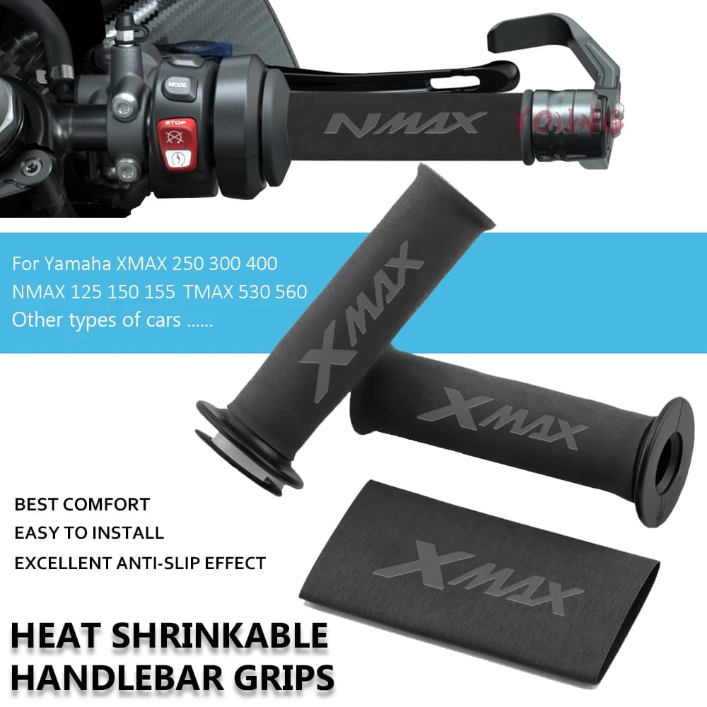 Guanto con impugnatura in gomma termoretraibile per moto per YAMAHA X-MAX NVX155 XMAX250 XMAX300 XMAX400 TMAX530 TMAX 560 Tech MAX NMAX 125