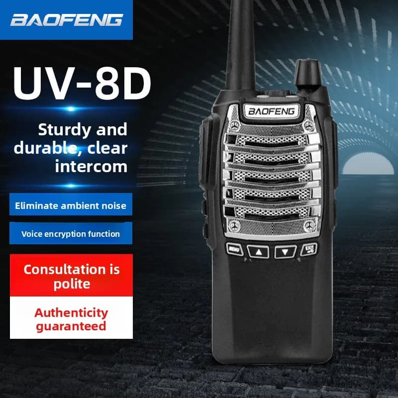 BAOFENG BF-UV8D Walkie Talkie Professionale ad Alta Potenza e Lunga Portata Antiurto per Esterni e Cantieri