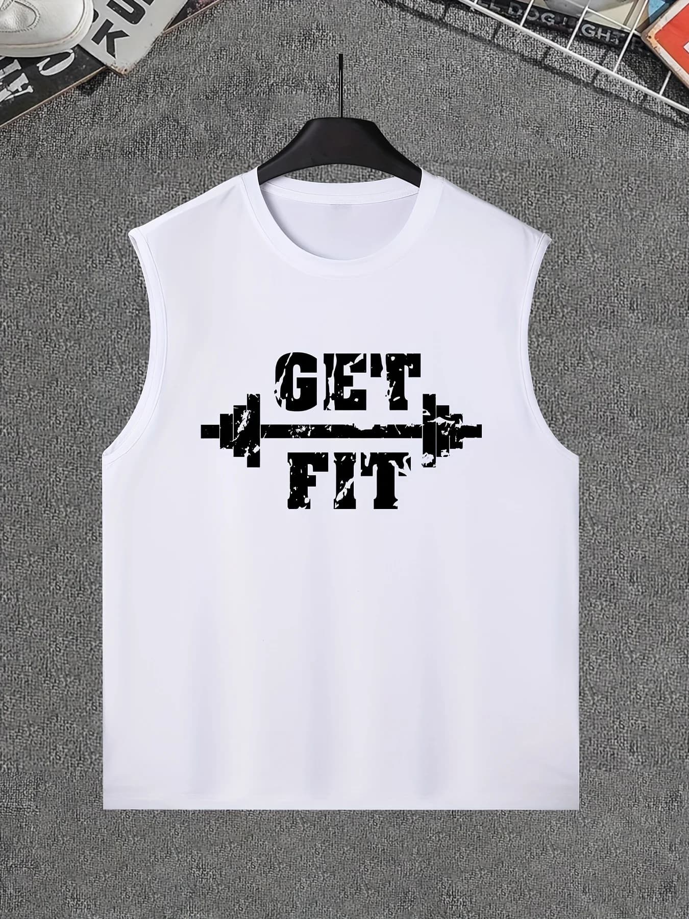 GET FIT handlebar shape geometric vest for gymwear
