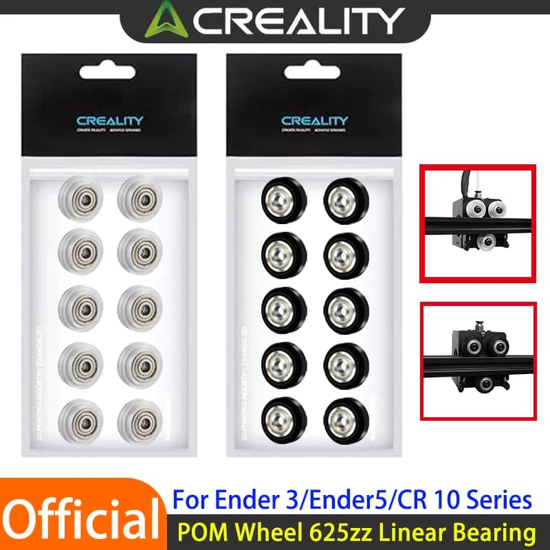 Creality Cuscinetto lineare puleggia in plastica ufficiale Ender3 POM per ruota POM stampante 3D serie Ender 3 S1/Ender 5/CR10