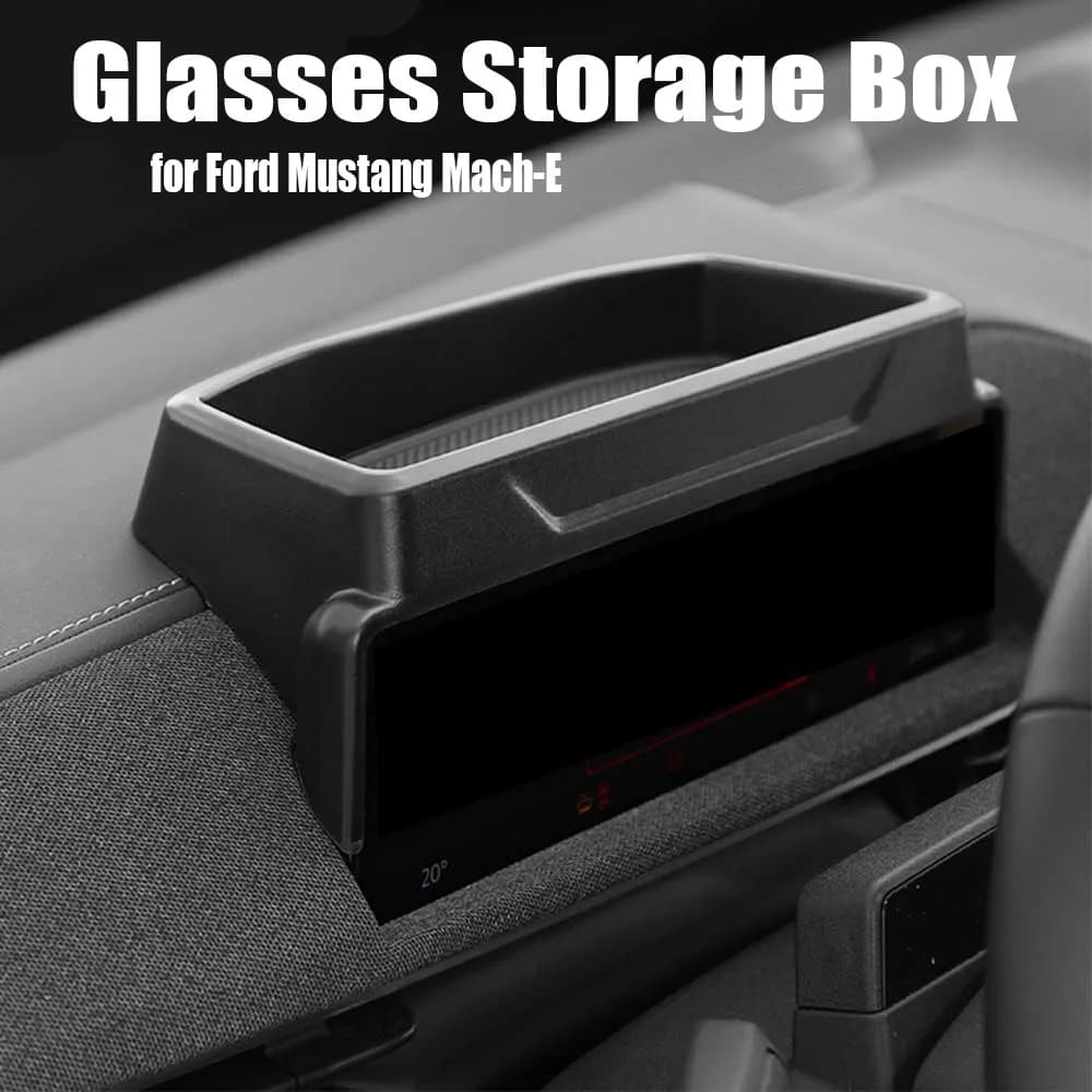 Ford Mustang Mach-E Dashboard, Sunglasses Case with Silicone Pad, Auto Accessories