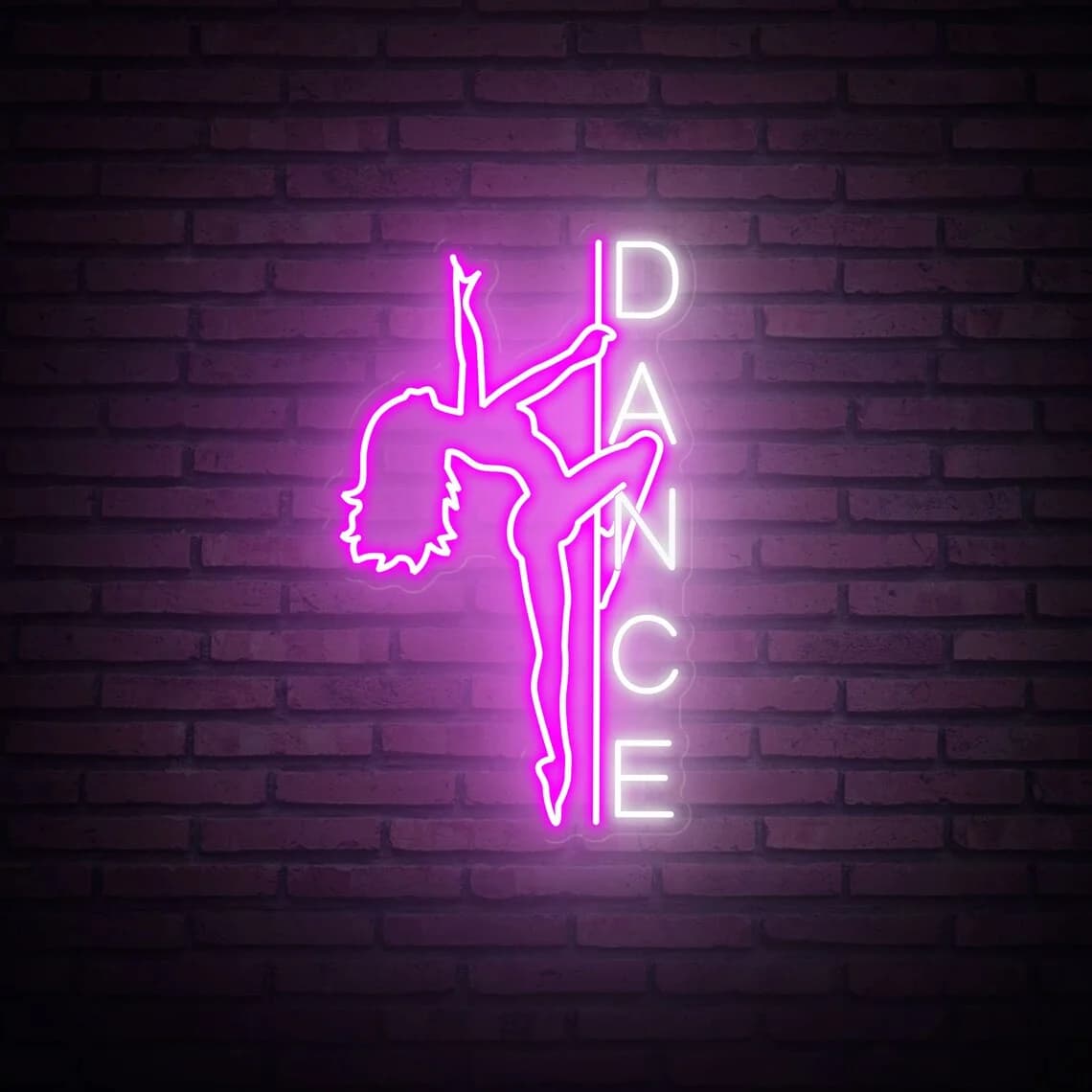 Insegna al neon per pole dance, insegna al neon per ballerini, decorazione per studi di danza, decorazioni per la camera da letto della casa, feste da ballo, regalo per lei