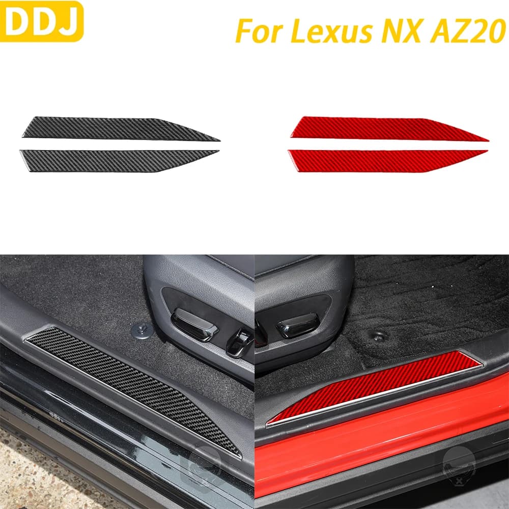 Per Lexus NX AZ20 250 350H 450H 2022-2024 accessori in fibra di carbonio porta interna davanzale pannello copertura auto decorazione d'interni adesivo