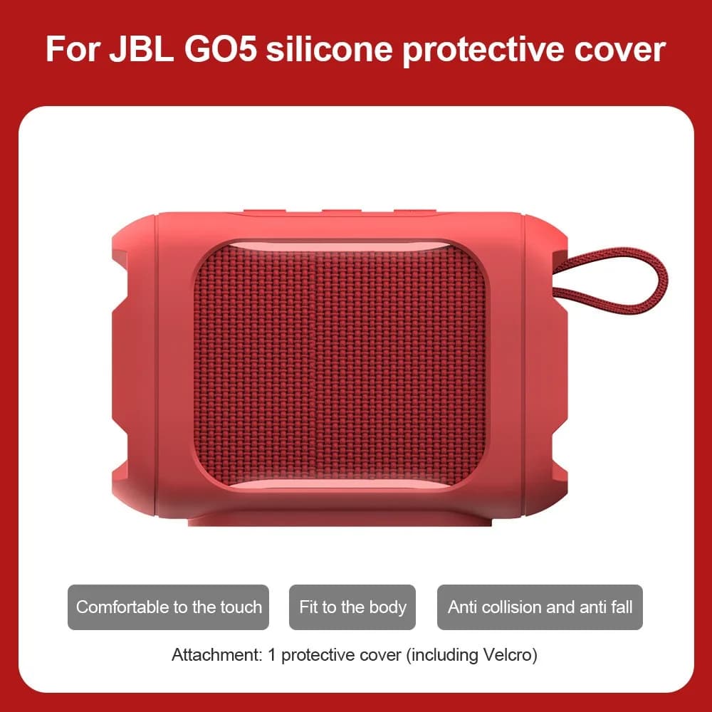 Cover in silicone antiurto, resistente allo sporco, anti-caduta, resistente agli schizzi, morbida, per altoparlante Bluetooth JBL GO5