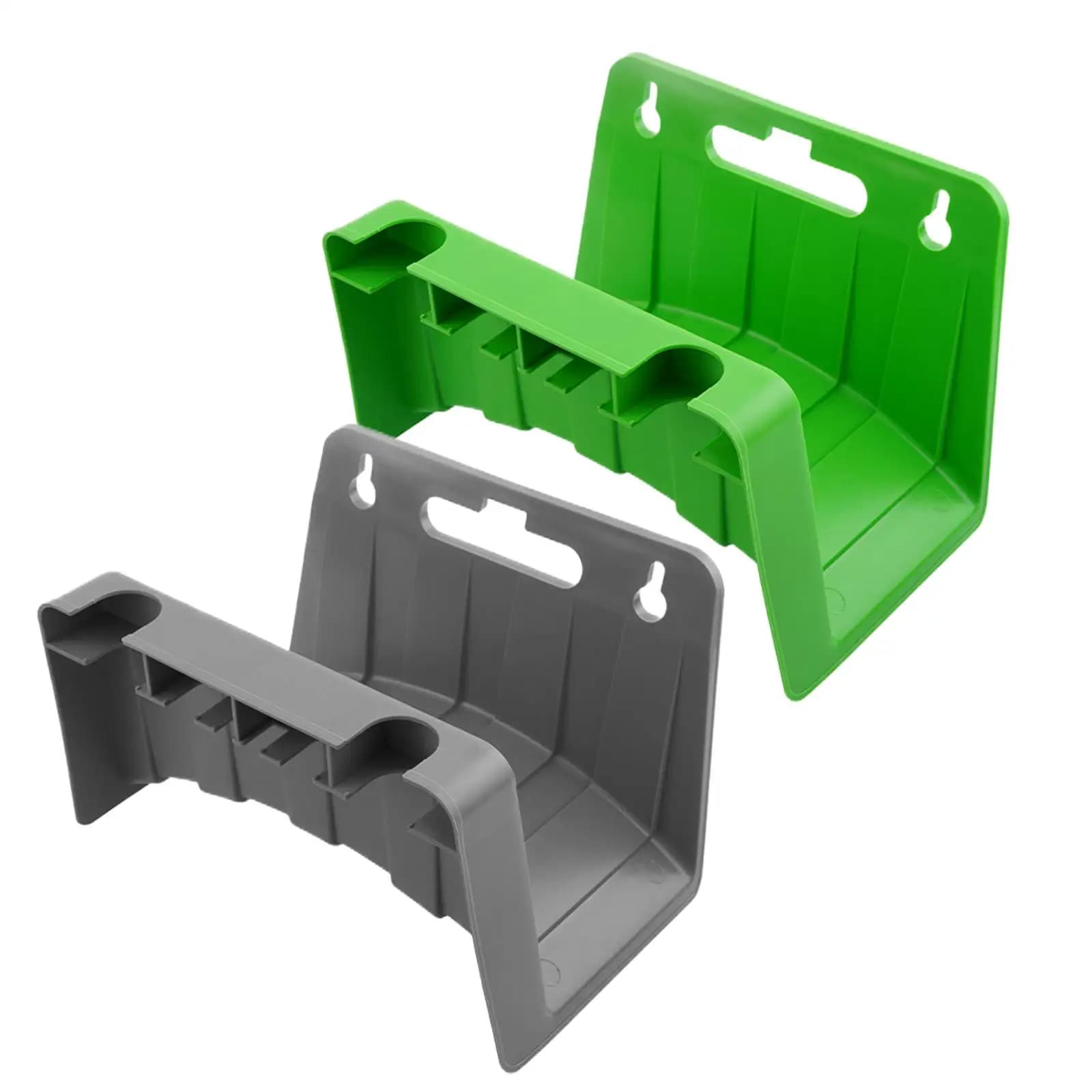 Supporto da parete per tubo flessibile, resistente, per giardino, per stoccaggio tubi, rubinetti, ugelli, tubazioni, recinzioni e ringhiere