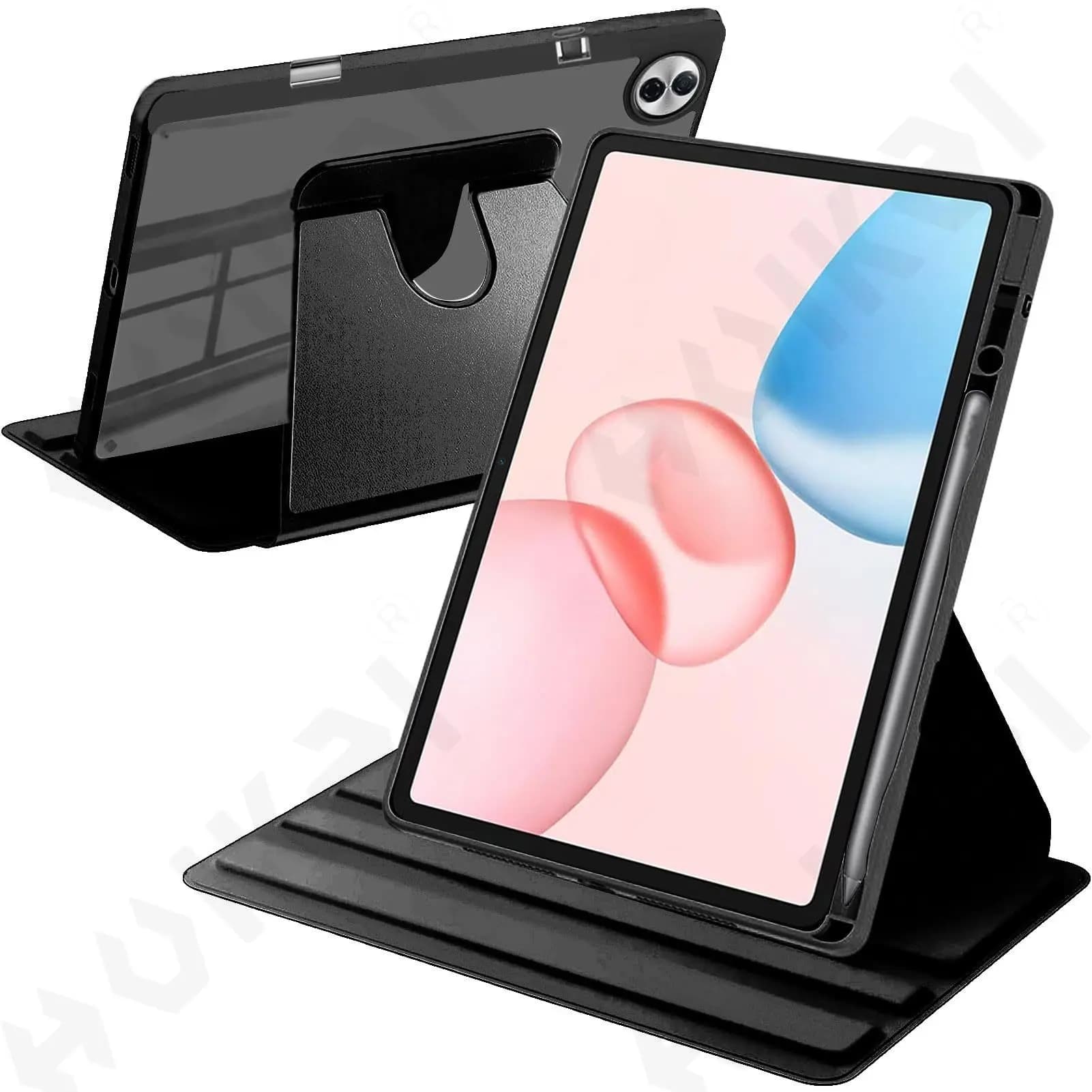Custodia girevole per Honor Pad 10 Magic Pad 3 X9 Pro X9A 2 V9 con portapenne Custodia protettiva da 360 gradi Sveglia automatica del sonno