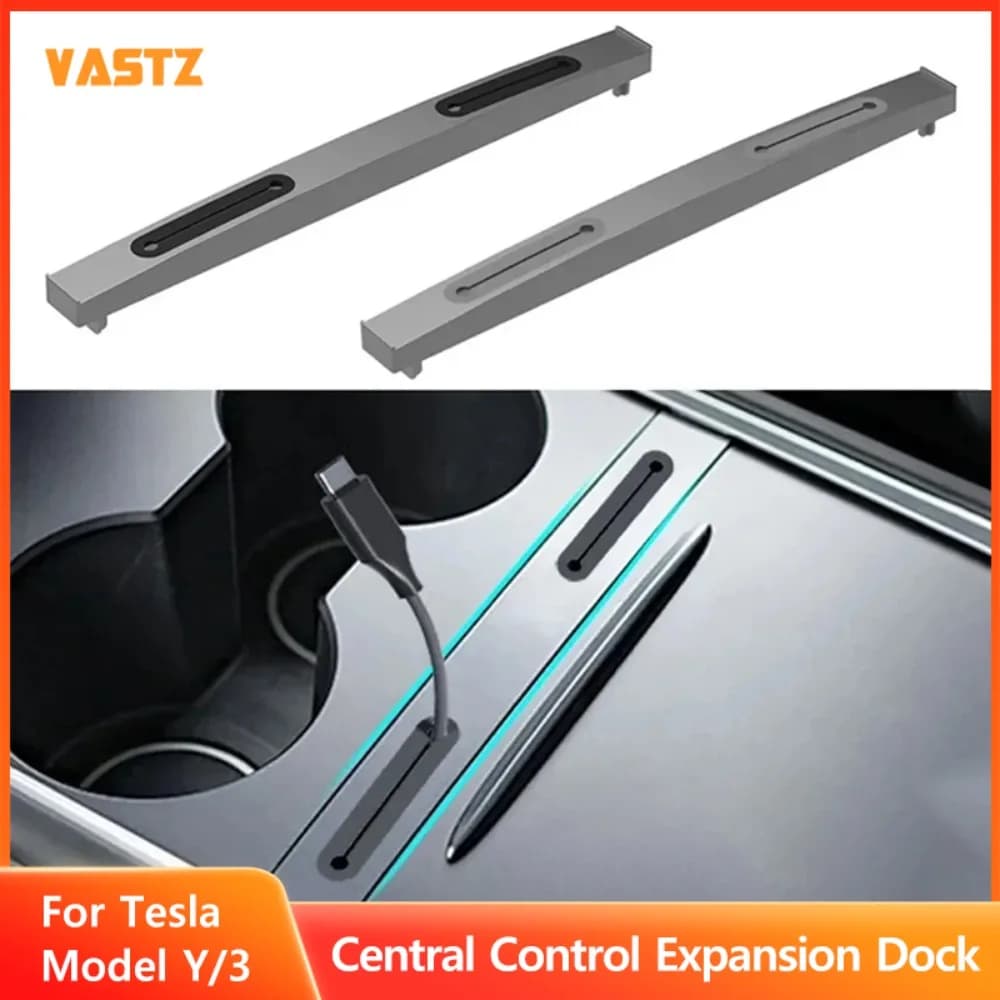 Central console USB Hub Organizer Docking Station charging cable for Tesla Model 3 2021-2023 Y 2021-2024 Decorative accessories