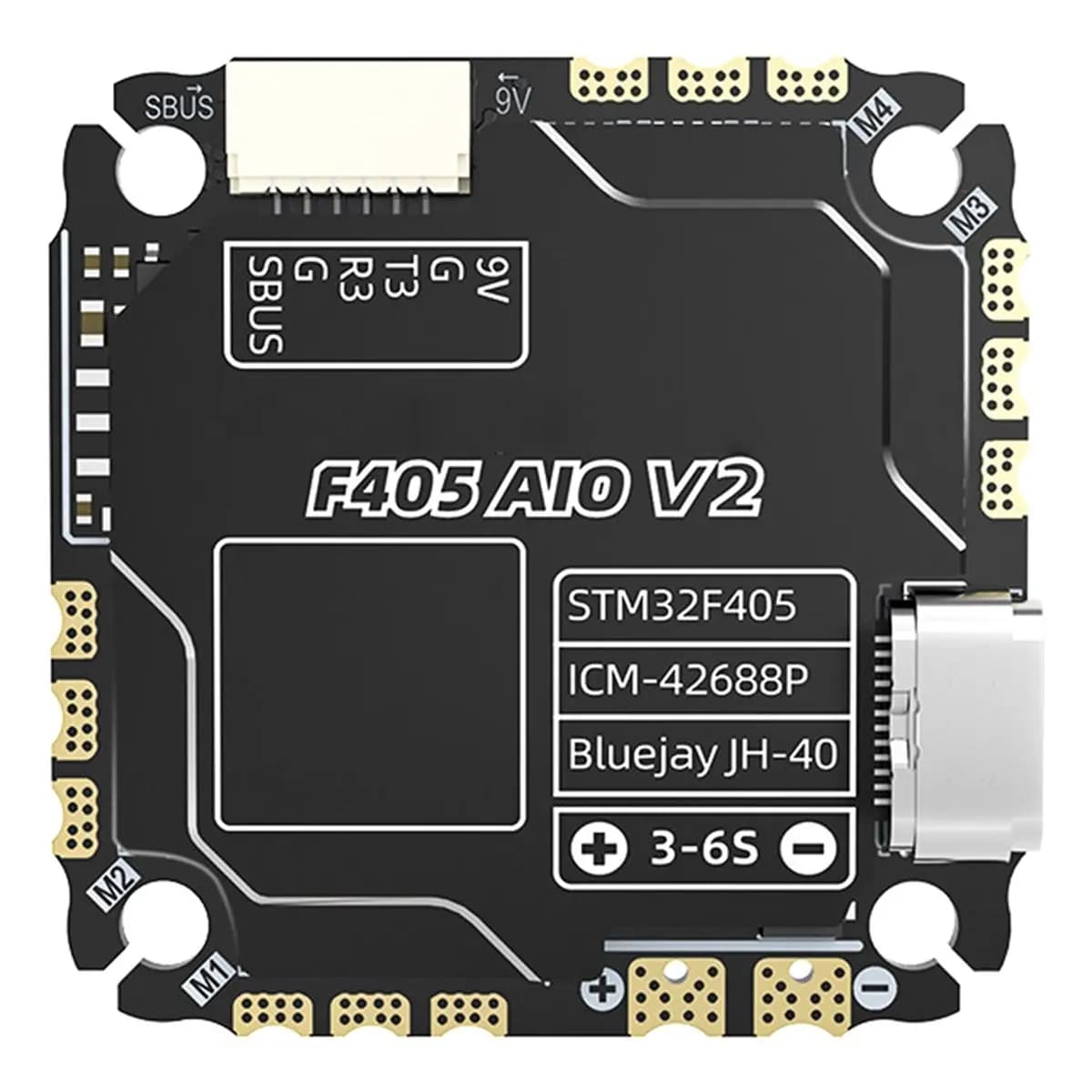 ~CLEARANCE A Uptional F405 AIO V2 35/40A 8Bit 25.5x25.5 3-6S Air Model Controller,Drone Module Accessories 35A