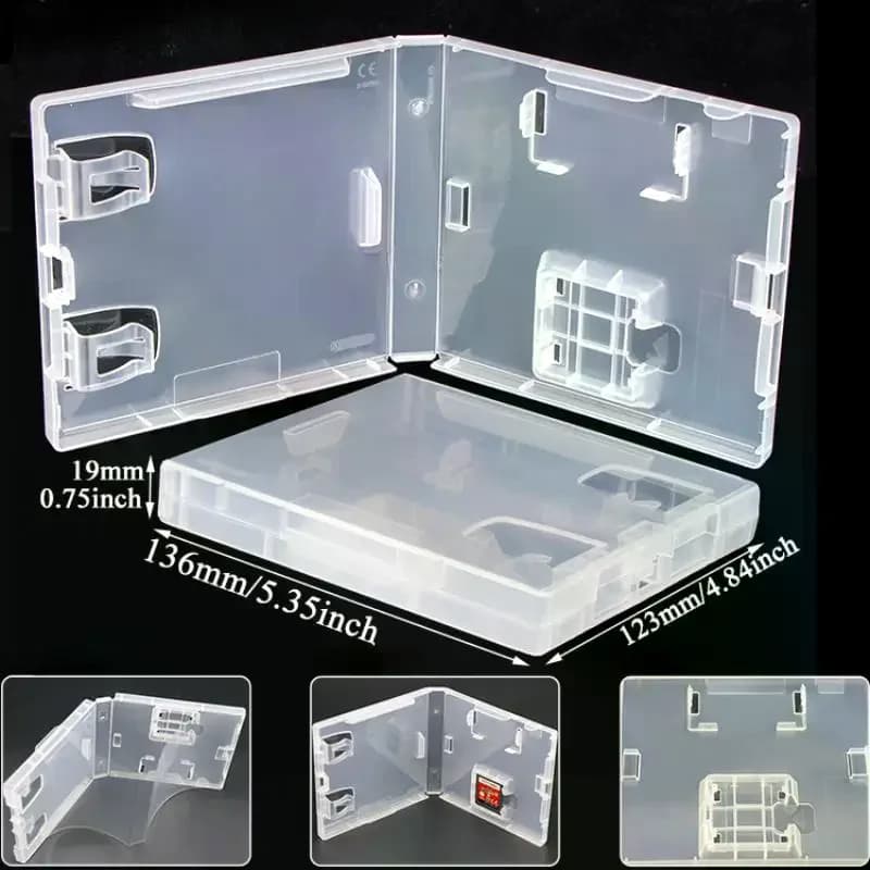 Custodia per 3DS 2DS per Schede di Gioco, Scatola Contenitore Protettiva Trasparente in Plastica, Organizer per Switch NDS NDSL NDSI