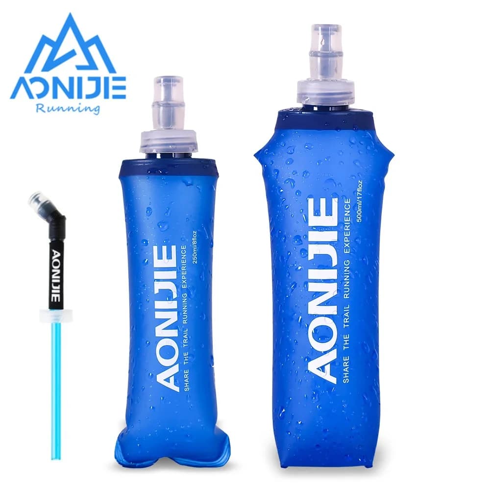 AONIJIE SD09 SD10 250ml 500ml Soft folding bottle TPU folding water bottle free for running hydration pack Waist Bag