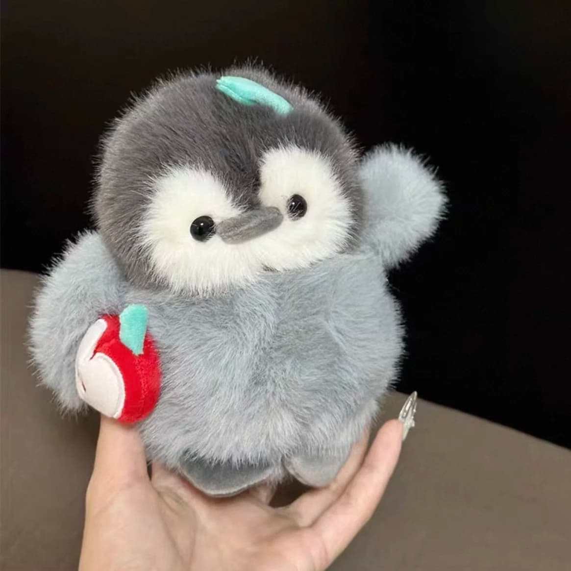 Peluche Pinguino Dormiente, Bambola Compagna Femminile, Regalo di Compleanno, Giocattolo Morbido Imbottito in Cotone PP