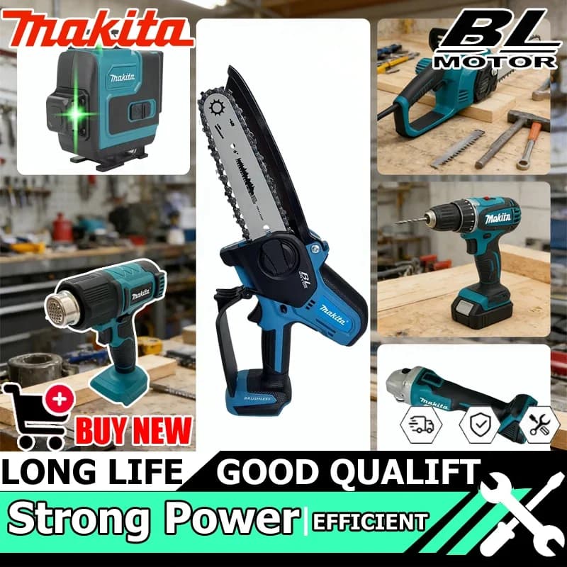 Makita Pistola ad Aria Calda Senza Fili, Sega Elettrica a Movimento Alternato, Sega Portatile, Nuovi Utensili Elettrici