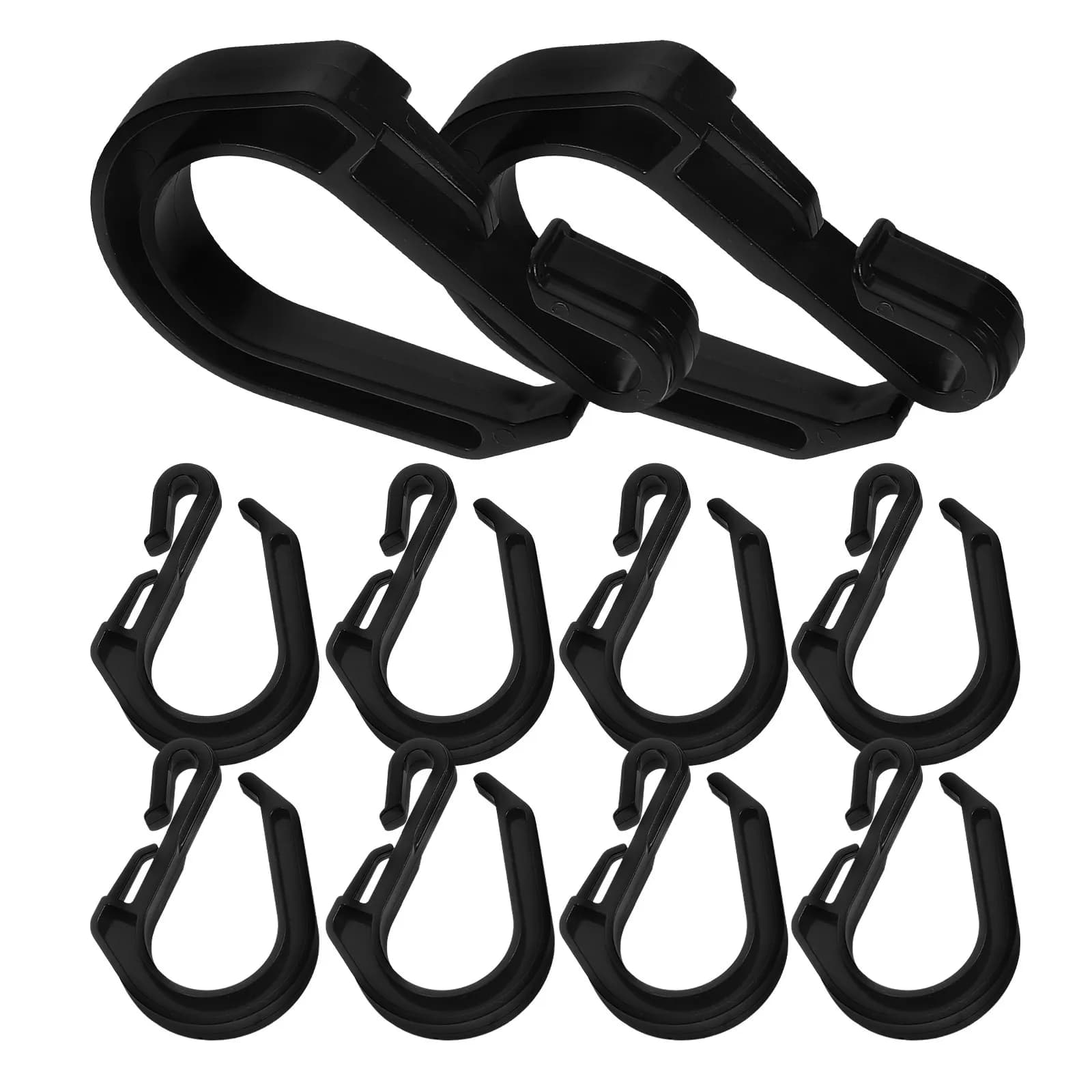 10Pcs Car Trunk Hooks Sturdy S Shaped Vehicle Trunk Hangers for Groceries Luggage Clothes Bags Car Interior Storage Hook
