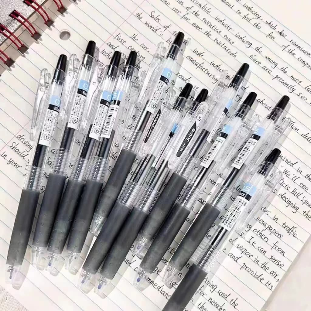 Penna a inchiostro Gel retrattile per succo pilota giapponese 05/ 038mmJapan forniture per studenti di cancelleria 1pen con ricarica da 10 pezzi