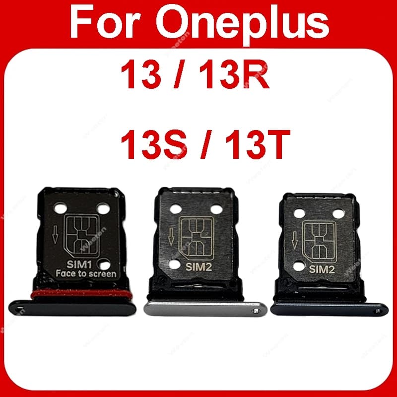 Vassoio porta SIM per OnePlus 1+ 13 13R 13S 13T 5G, doppio vassoio porta SIM, adattatore slot SIM, lettore di schede, ricambi
