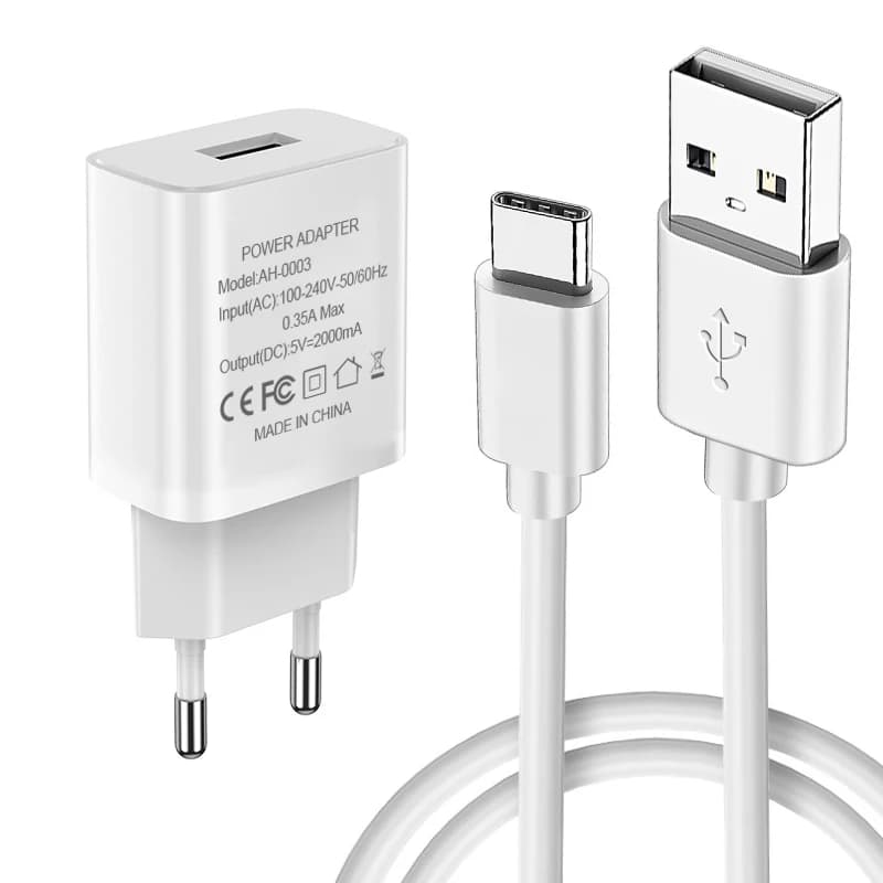 Caricabatterie rapido Spina UE Ricarica rapida per Samsung J6 Prime J2 Core A7 2018 M20 M30 A10 A20 A20E A30 A40 A50 A70 s10 Plus Cavo USB