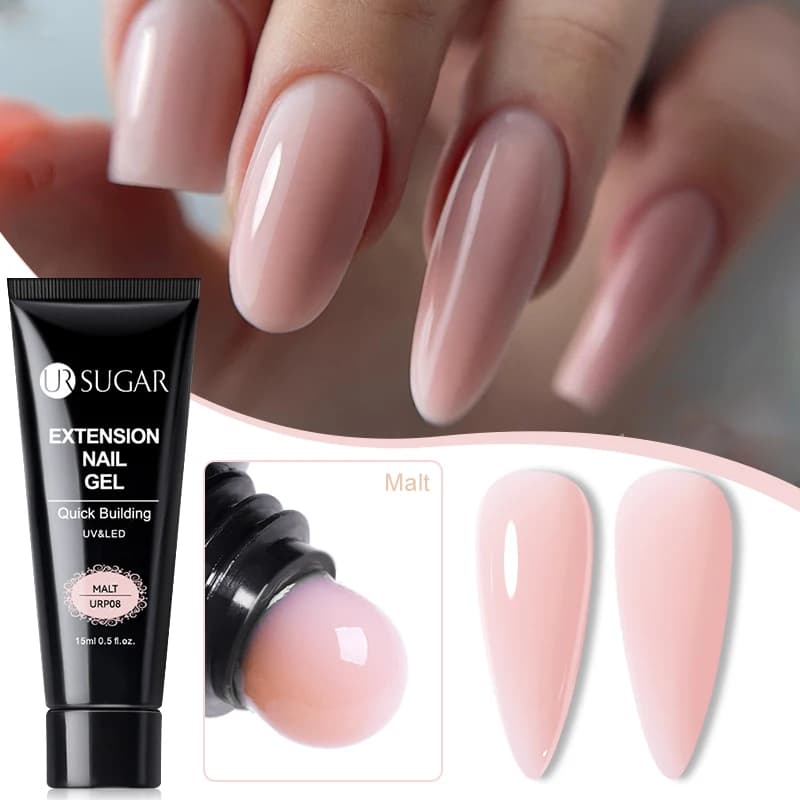 UR SUGAR 15ml Gel per unghie ad estensione rapida Vernis Nude Milky White Gel smalto per unghie UV Semi permanente Nails Art per strumenti per Manicure