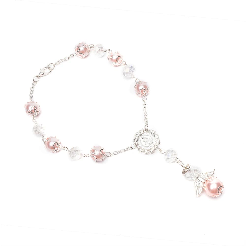 Necklace with angel pendant 12 pieces | Pearls of fake | Pendant for cars | Puntelli for cameras