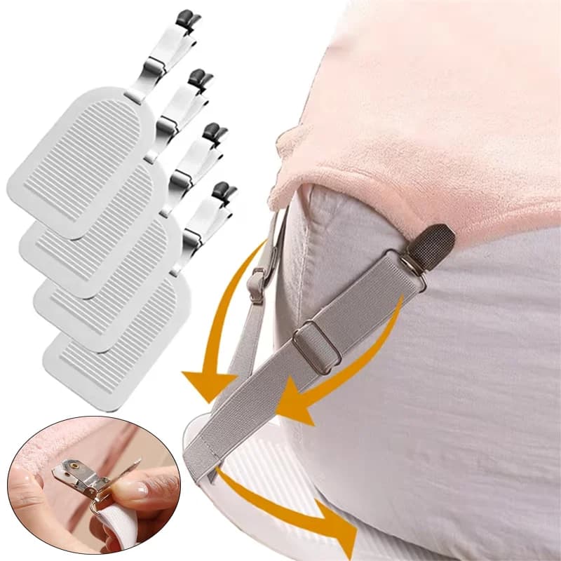 1/4 pcs clip for sheet straps door adjustable slip straps for beds of all sizes invisible bed pliers