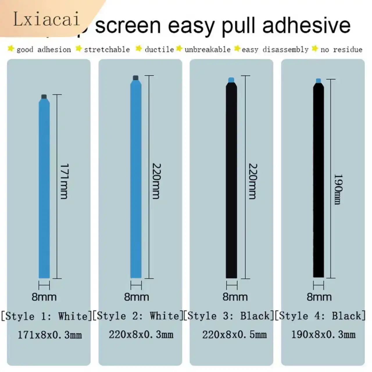 Easy Pull colla schermo del computer portatile Display a nastro LCD montaggio ricondizionamento riparazione del telefono cellulare adesivo su entrambi i lati addensato 0.5mm