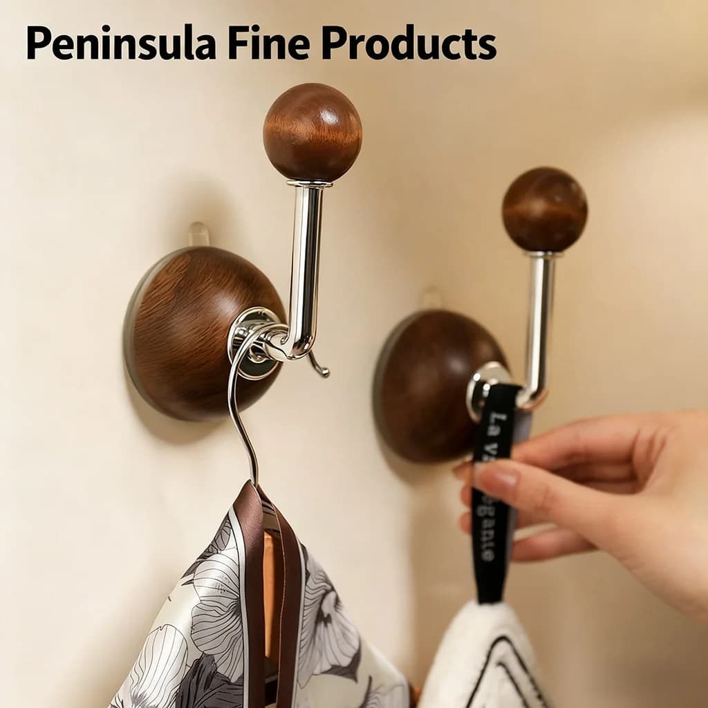 1 pz Gancio a ventosa potente e resistente, senza foratura, per organizzazione borse e elastici per capelli, supporto per tende