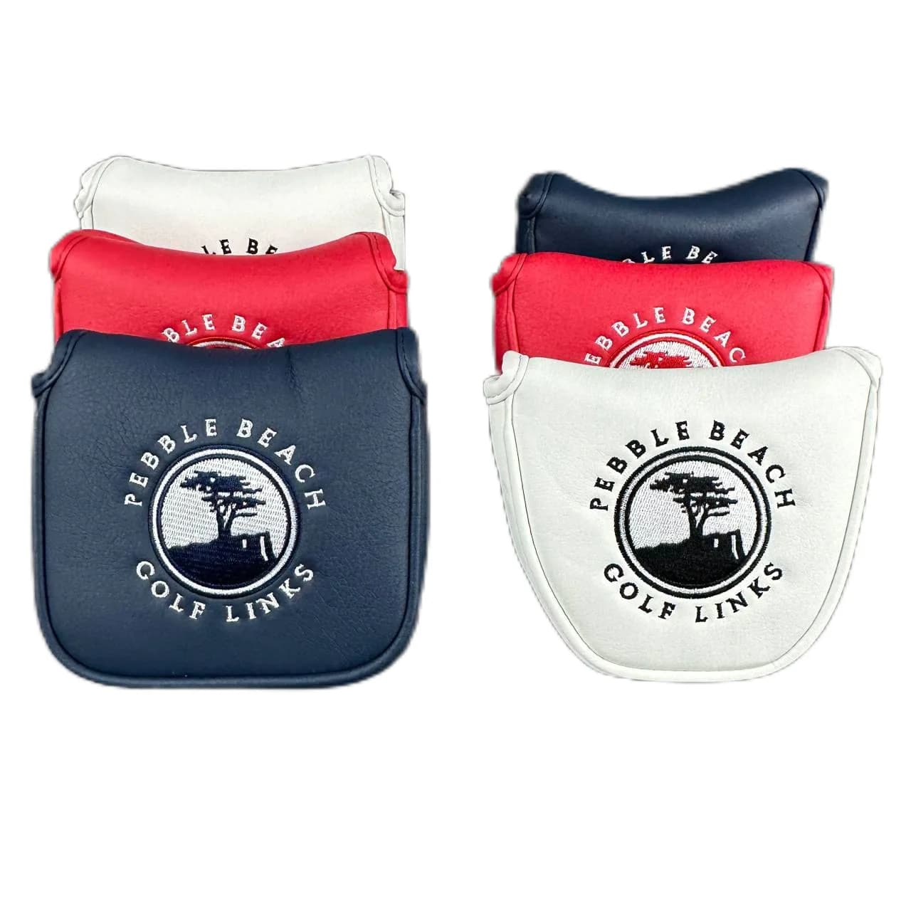 Copertura per putter per mazza da golf da spiaggia con ciottoli da 1 pezzo, copertura per putter per testa da golf a semicerchio quadrata per Scotty Cameron