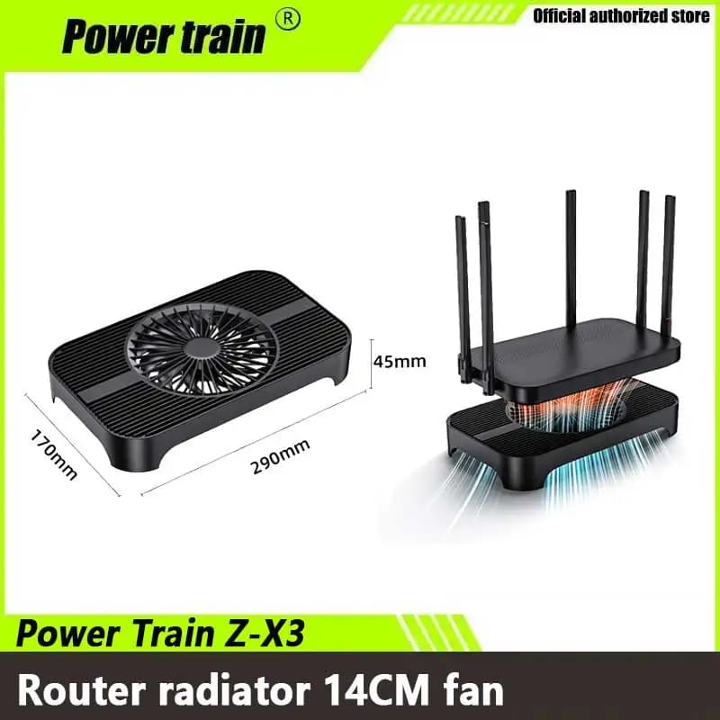 Power Train Z-X3 router base radiatore set-top box ottico per gatti MINI staffa host ventola da 14 cm