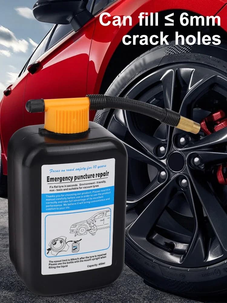 Colla per riparazione camera d'aria per pneumatici sottovuoto da 400 ml Colla universale per sigillante per pneumatici Riparazione auto motocicli Accessori liquidi per riparazione pneumatici in gomma