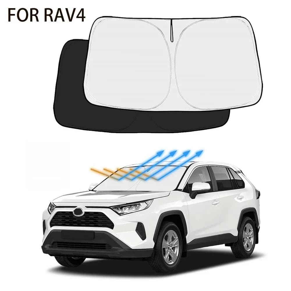For Toyota RAV4 2018-2021 2022 2023 2024 Car Windshield Sunshade Cover Front Window Sun Shade Visor Car Interior Accessories