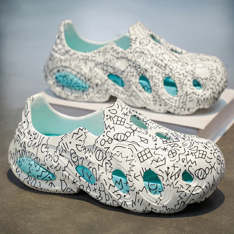 Sandali Estivi da Uomo 2026 Nuovo Stile Suola Morbida Antiscivolo Resistenti all'Usura Casual Sportivi da Guida Scarpe da Spiaggia Traspiranti
