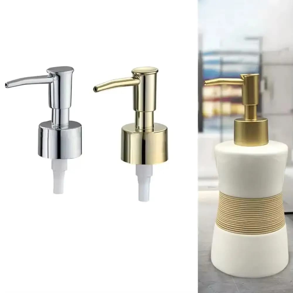 New Fashion DIY Soap Pump Head Replaceable Reusable Shampoo Pump Tube Liquid Lotion Dispenser Head