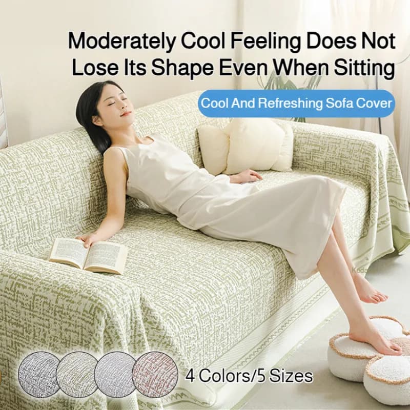Summer Ice Silk Cotton Sofa Cushion Space Sofa Cover Cool Feeling Summer Cotton Sofa Towel Cover