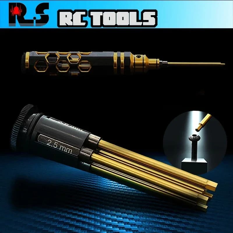 4 in 1 cacciavite a testa esagonale cacciavite esagonale set di strumenti kit RC elicottero forniture per auto H1.5 H2.0 H2.5 H3.0 4 pollici