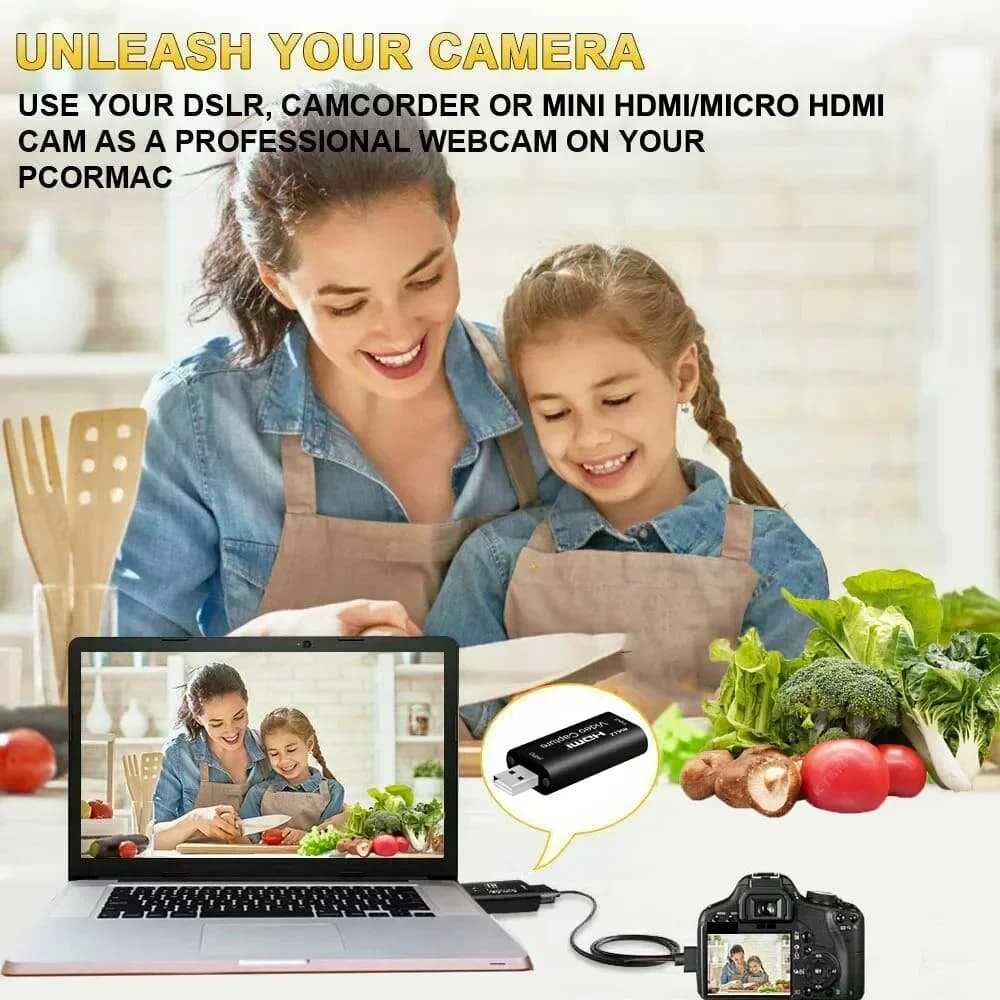 Scheda di acquisizione video HDMI 4K IN USB 3.0 USB 2.0 Grabber Registratore di giochi per PS5 DVD Videocamera Registrazione PC OBS Streaming live