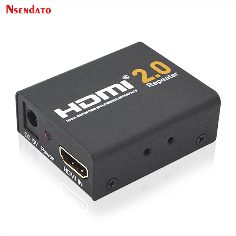 Mini Extender HDMI 2.0 Compatibile 4K*2K, Ripetitore 40M 3D 18Gbps, Amplificatore di Segnale HDMI 2.0 per PS4, HDTV, PC, Monitor