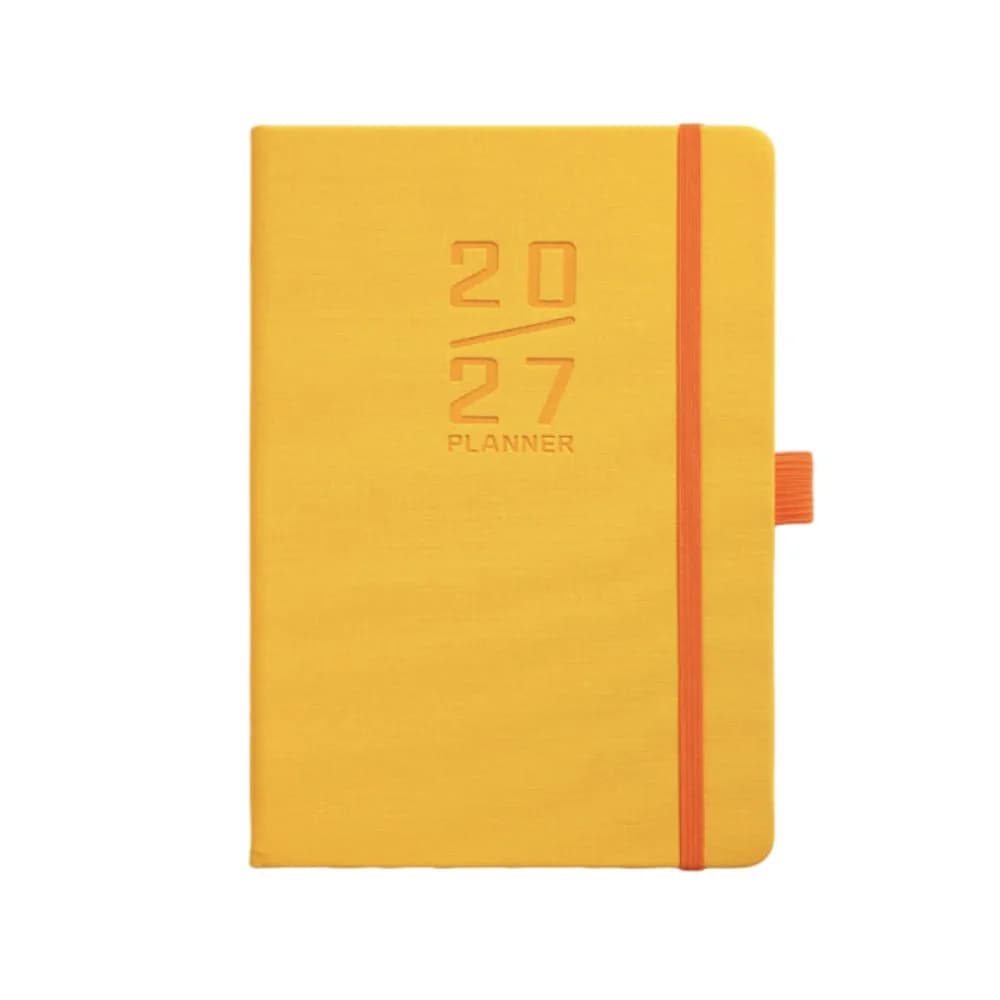 English 2027 Schedule Planner Notepad Wear-resistant Efficiency A5 Agenda Planning Notebook 12 Months Portable