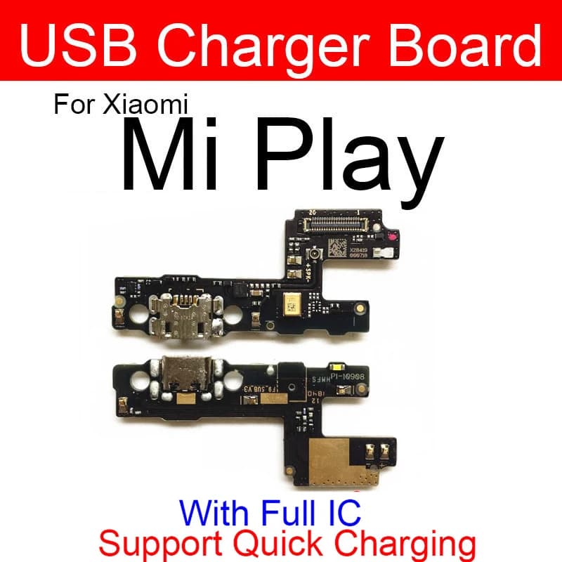 Scheda caricatore USB con microfono per Xiaomi Mi Play Porta di ricarica PCB Scheda connettore flessibile Parti di ricambio mobili