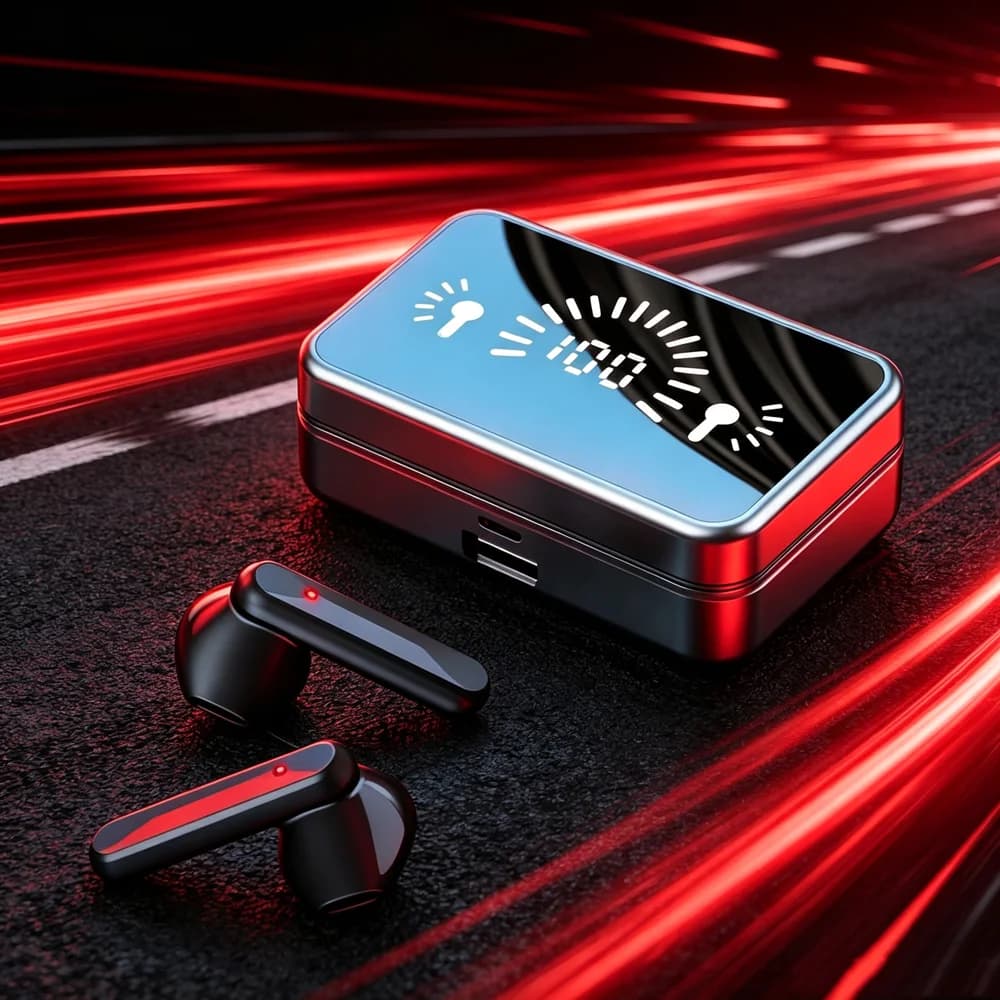 TWS Earphones Bluetooth Wireless Earphones High-Fidelity Stereo Sports Gaming Waterproof Bluetooth Earphones