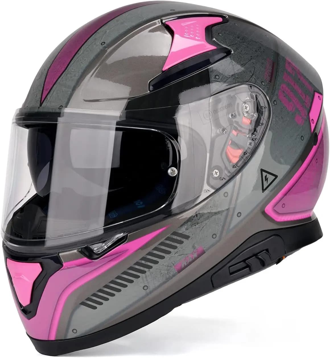DOT approved motorcycle integral helmet with double rear wing and pinlock ready for light and durable road bike Hel