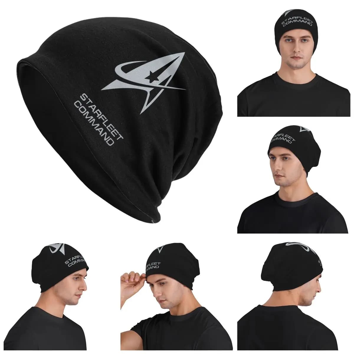Star Treks Serie TV di fantascienza Skullies Berretti Cappelli Caldo autunno Berretto da esterno Berretti a cuffia lavorati a maglia per uomo Donna Adulto