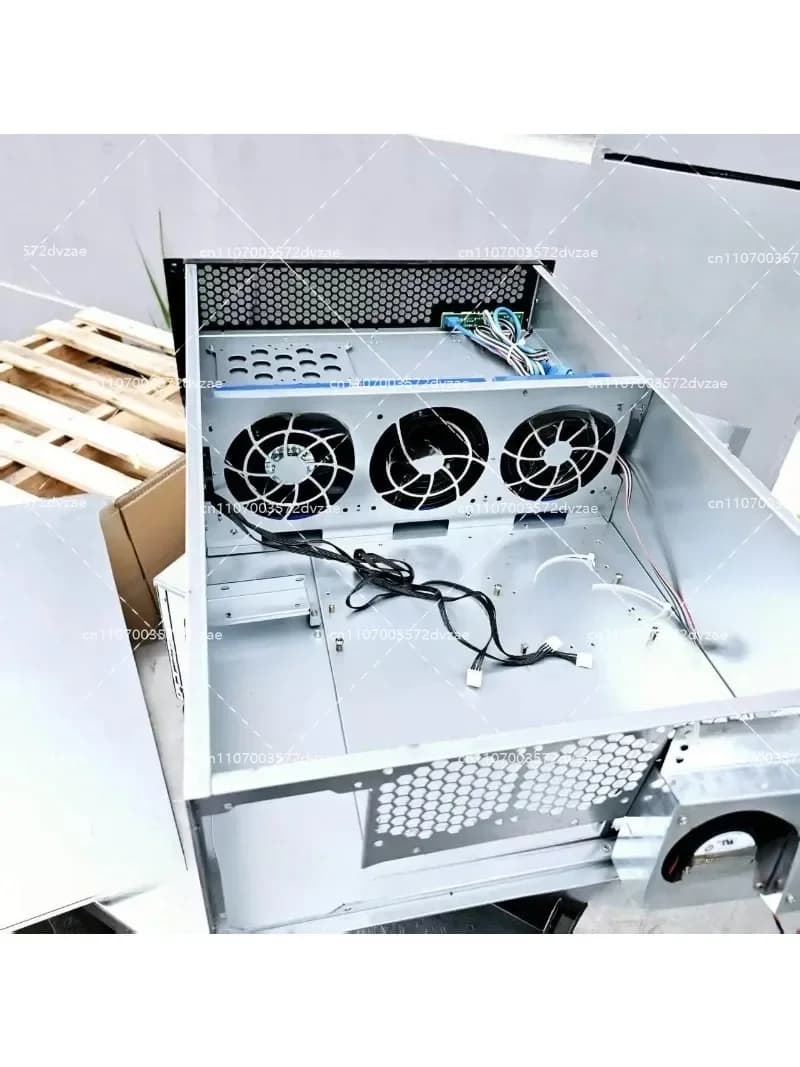12-Bay 4U Rackmount Server Chassis with 6GB Backplane And Power Supply Hot-Swappable NAS Storage Chassis for Server Assembly