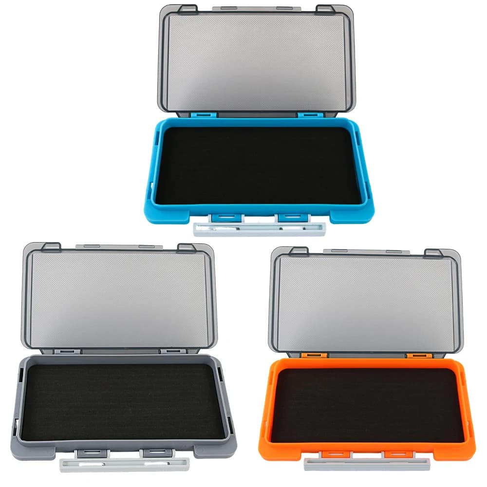 JIGGING PRO Slotted EVA Foam Fishing Tackle Box for Jig Head Micro Metal Jig Case Ajing Rockfishing Slim Portable Lure Organizer