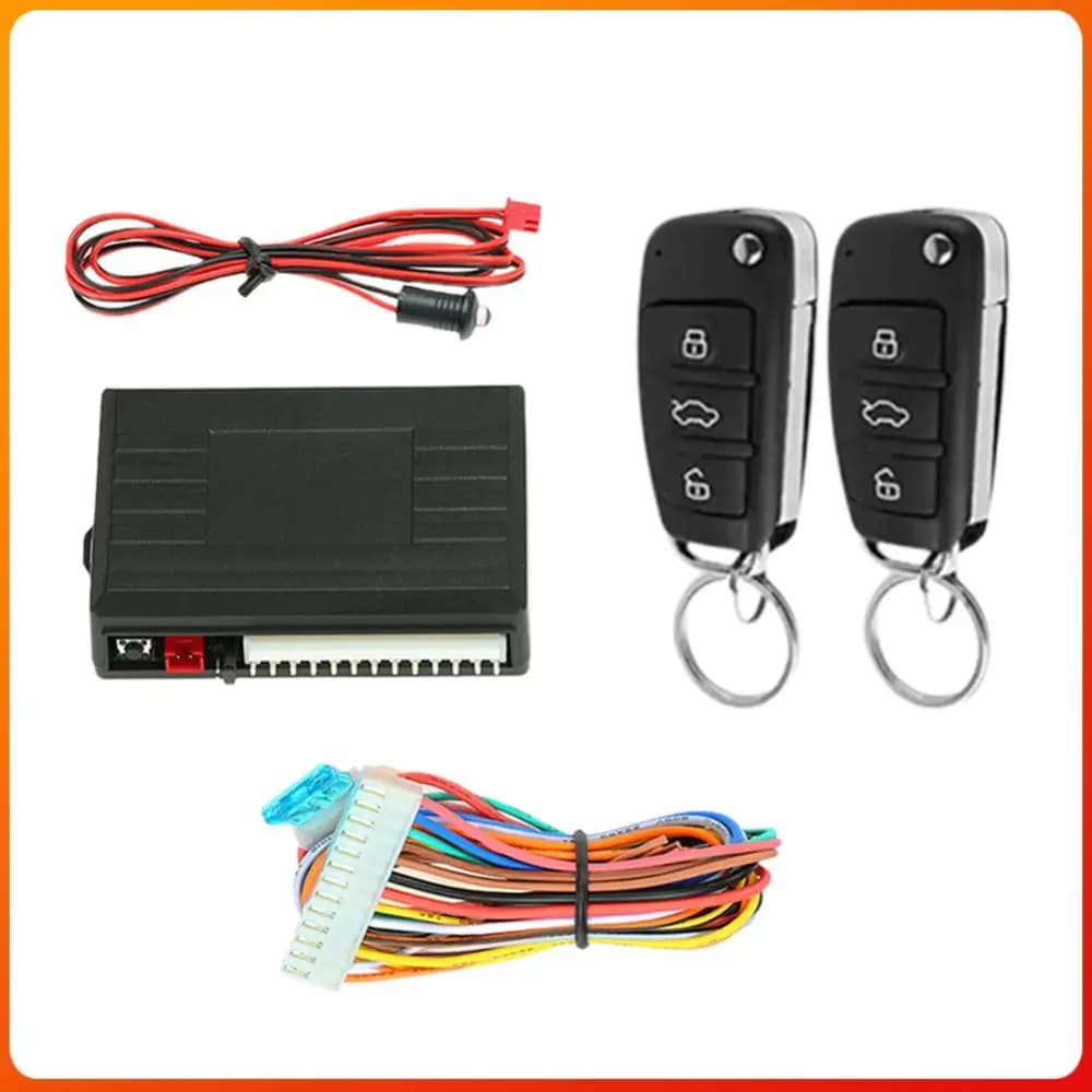 Sistema di Accesso Senza Chiave 12V, Kit di Chiusura Centralizzata Remota 433.92MHz, Sistema di Sicurezza Universale per Auto Fai-da-Te, Sistema di Allarme per Auto