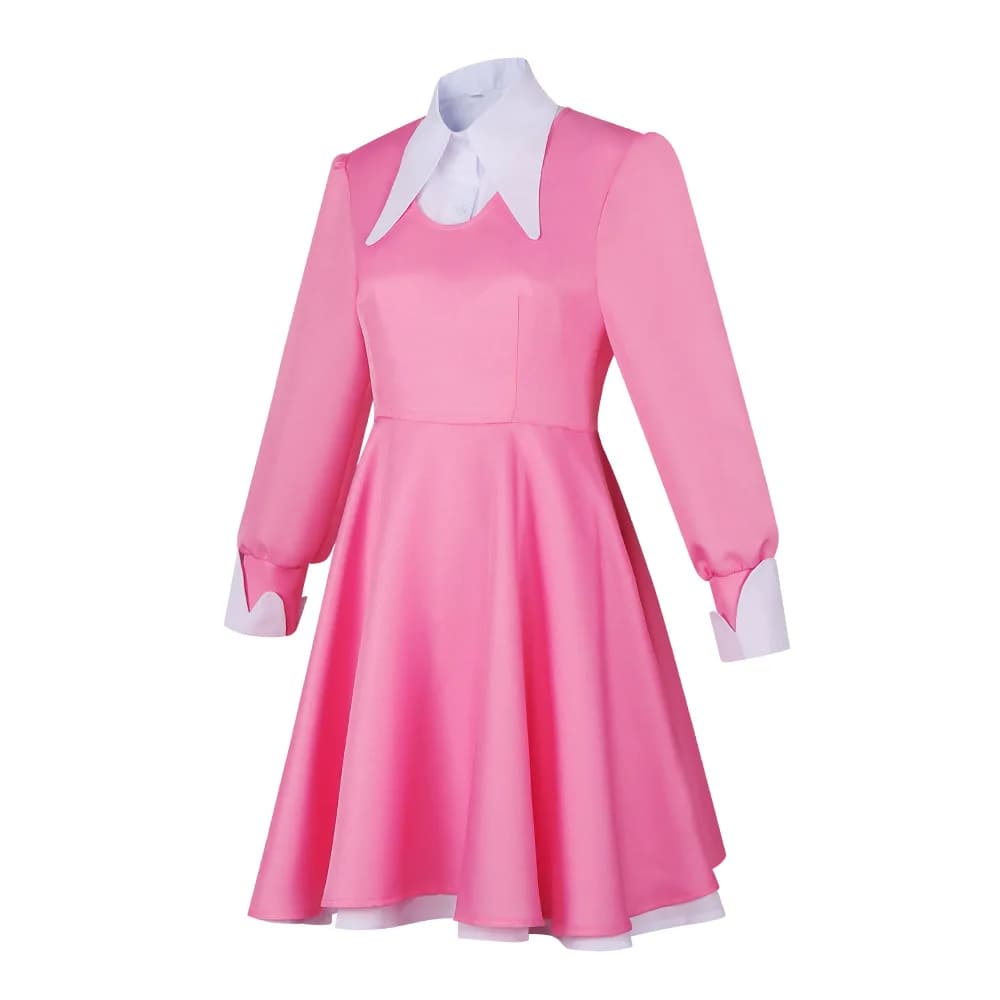 Alice in Wonderland cosplay costume, Alice's fantastic adventure, long pink dress cosplay outfit