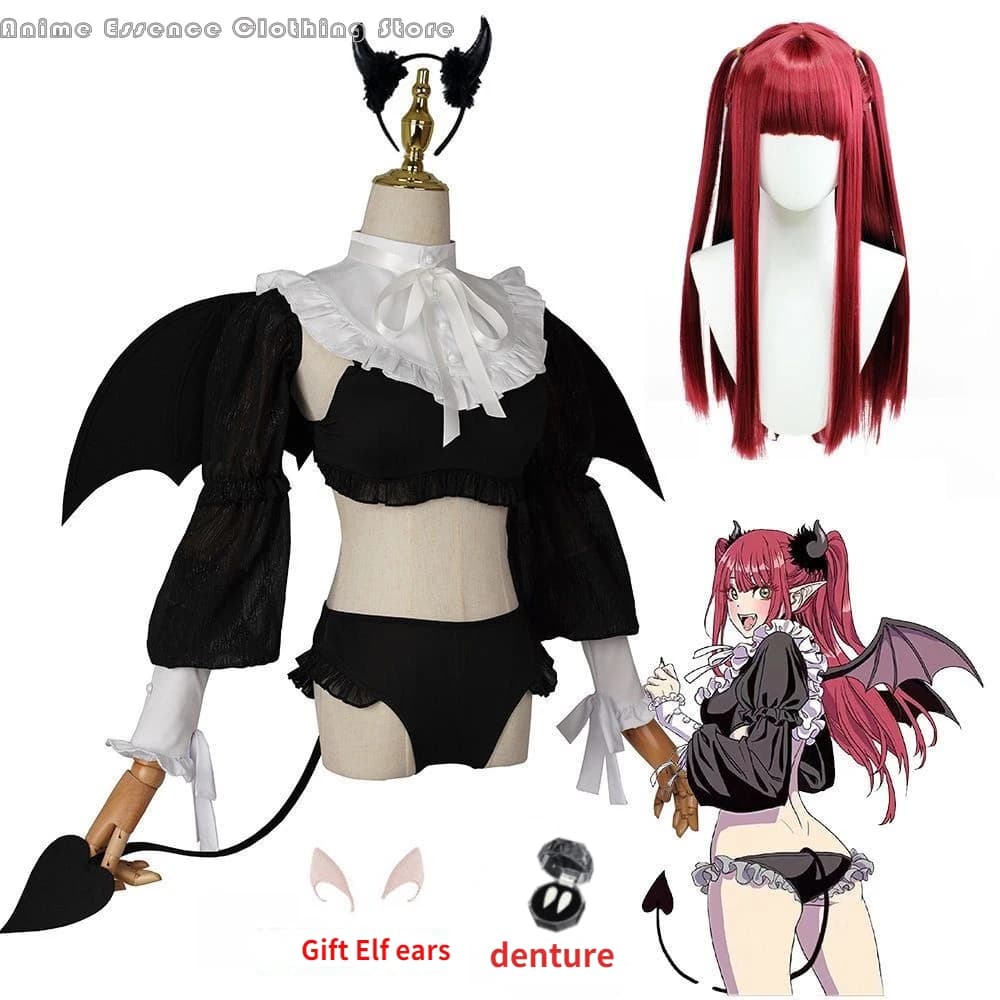 Anime Rizu Kyun Cosplay Costume My Dress Up Darling Cosplay Kitagawa Marin Bikini Women Men Cosplay Costume Kuroe Shizuku Wig