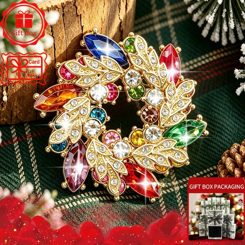 Floral Brooch with Gift Box, 2026 New Style, Elegant and Fashionable. Wearing at Daily and Holidays. Good Gift Choices.