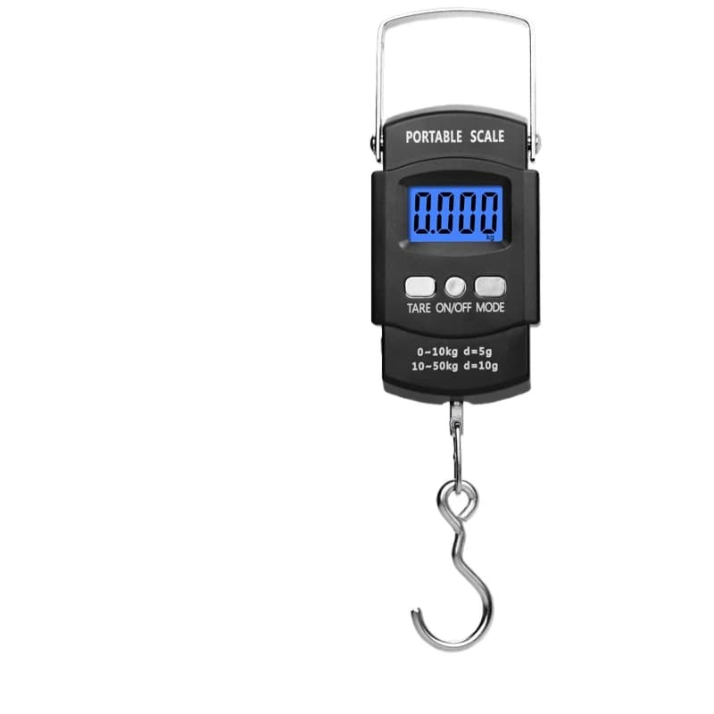 Mini bilancia digitale portatile portatile con gancio sospeso 50Kg/5g Display LCD bilancia elettronica per bagagli da pesca da viaggio